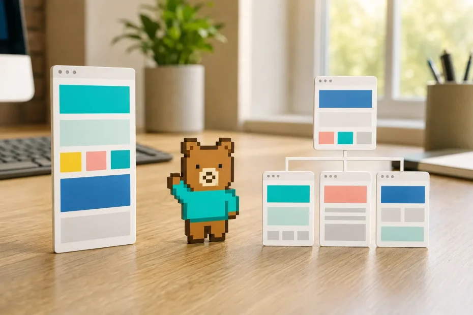 Piccolo orso WPixo sceglie tra un sito one-page e un sito multipagina
